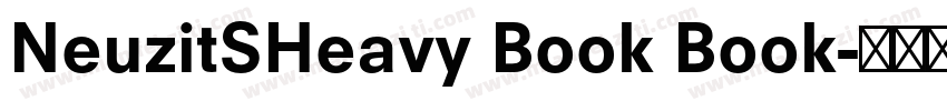 NeuzitSHeavy Book Book字体转换